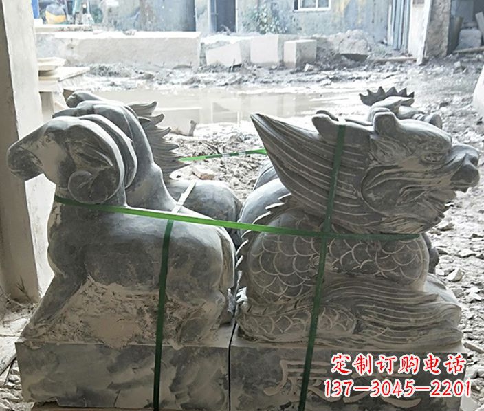 南阳12生肖公园动物石雕