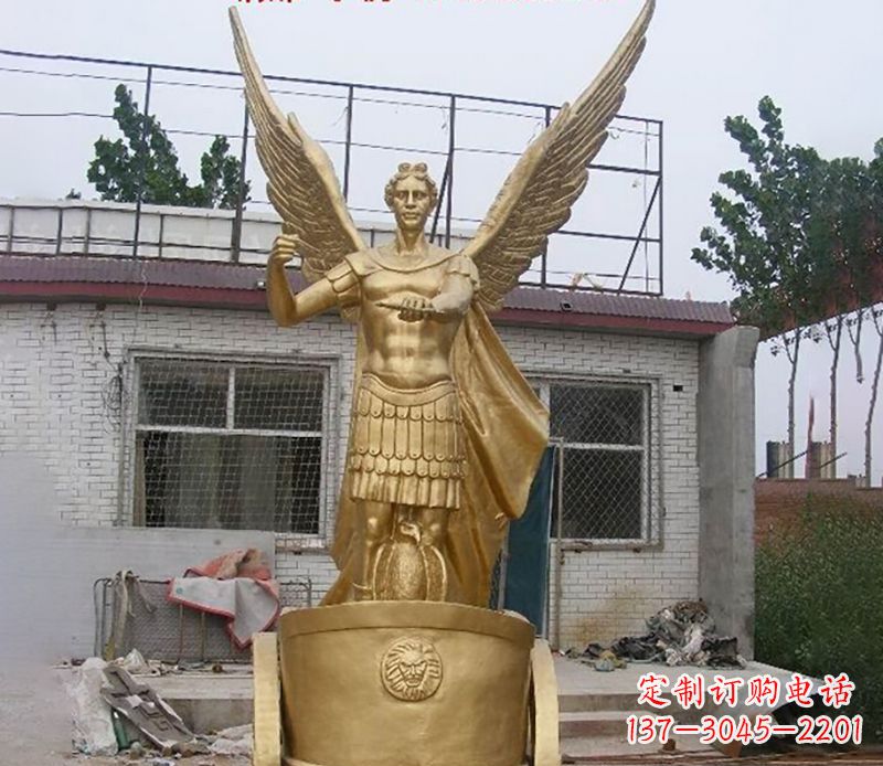 南阳阿波罗人物铜雕