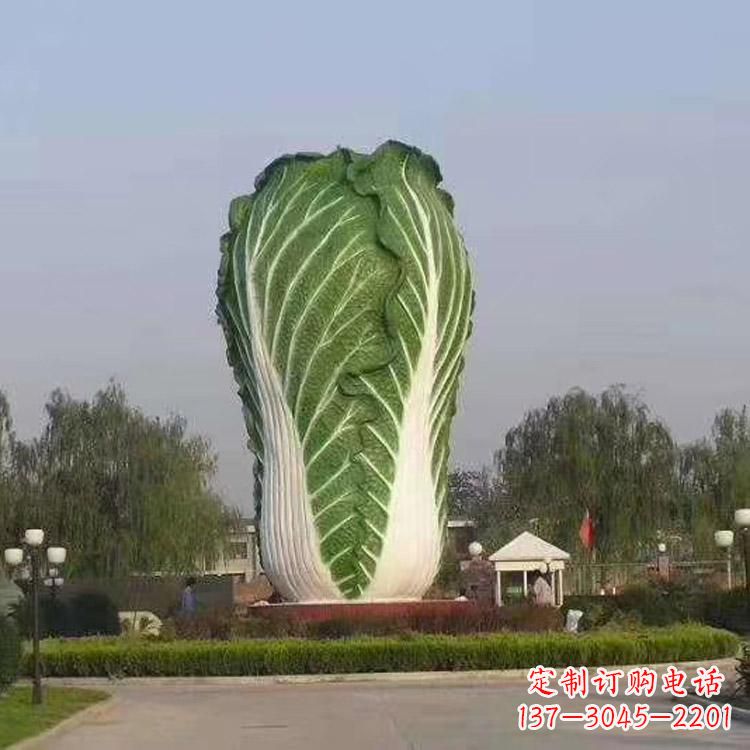 南阳新颖创意的玻璃钢白菜雕塑