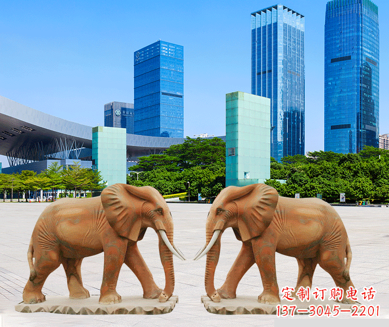 南阳雕刻石雕大象的