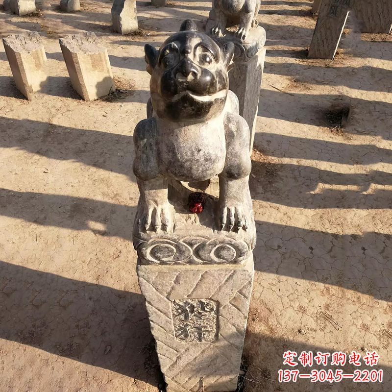 南阳青石狴犴拴马桩