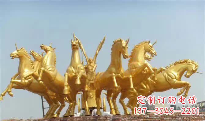 南阳阿波罗战车铜雕