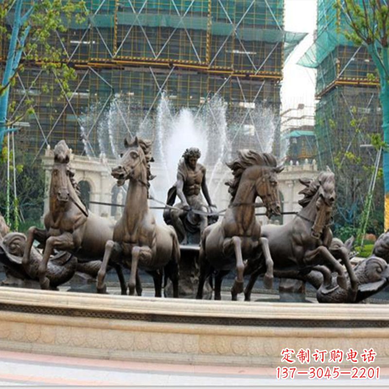 南阳阿波罗战车水景喷泉装饰景观雕塑