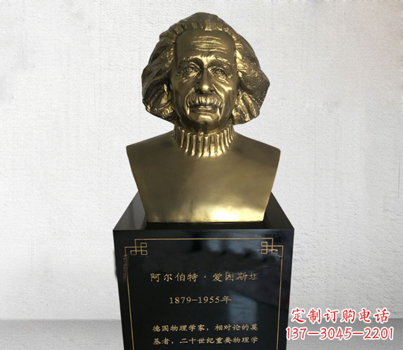 南阳爱因斯坦胸像铜雕