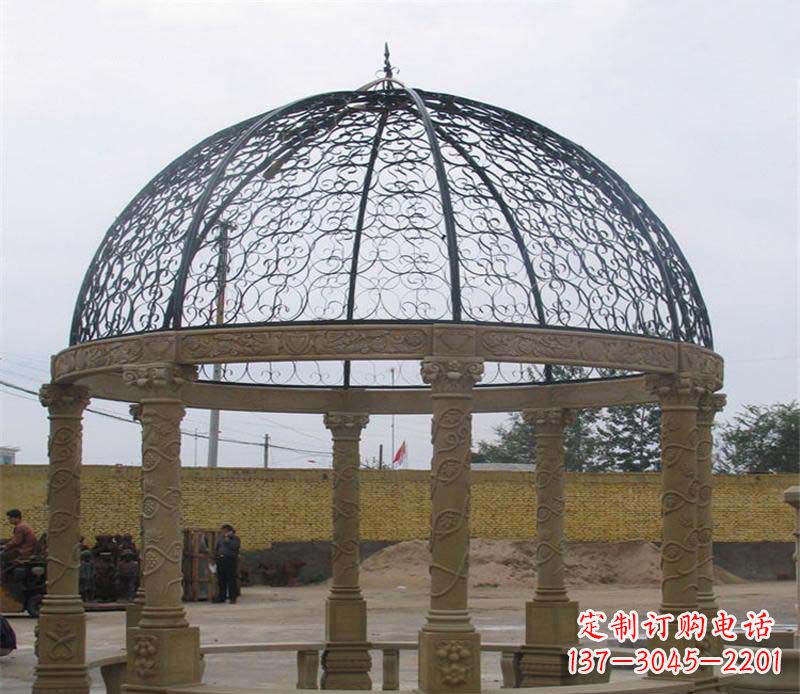 南阳八角凉亭大理石雕塑