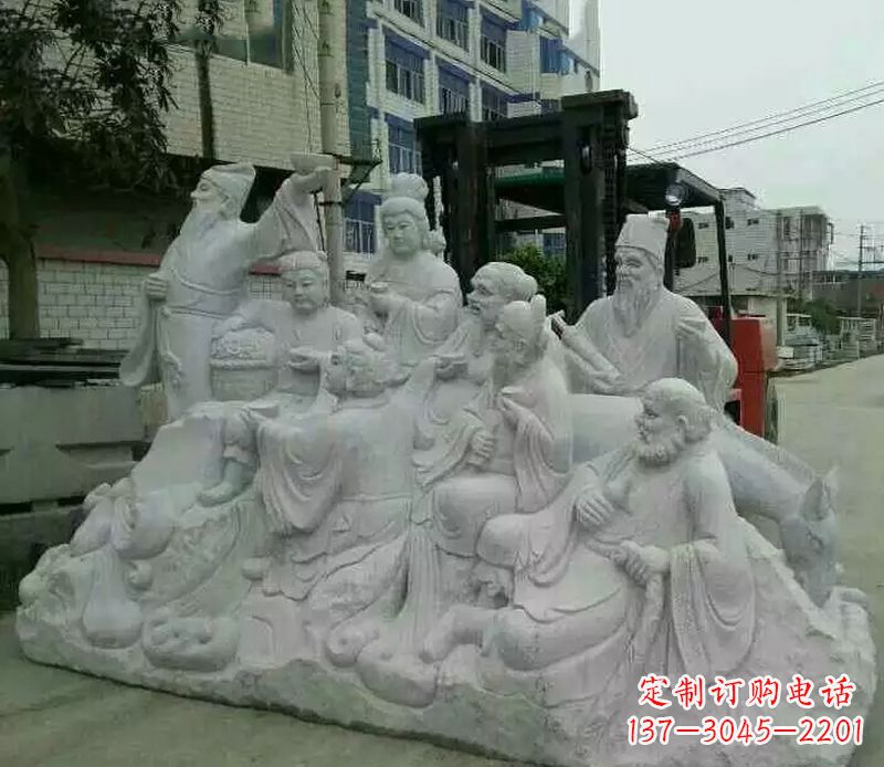 南阳八仙过海石雕