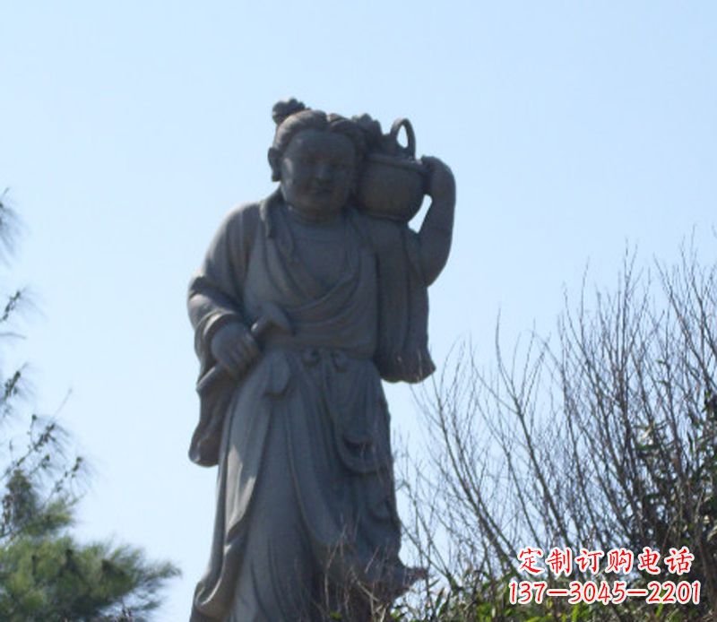 南阳八仙蓝采和石雕