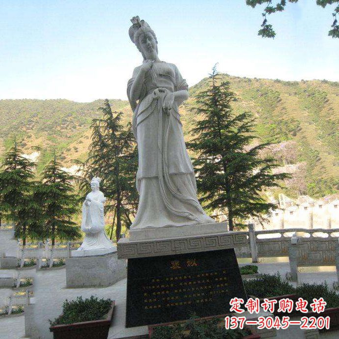 南阳褒姒雕像-中国古代知名美女“烽火戏诸侯”相关人物雕塑