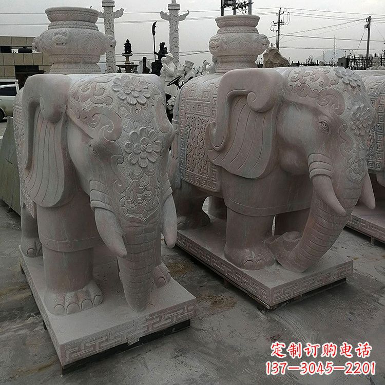 南阳宝瓶(保平安)石雕大象