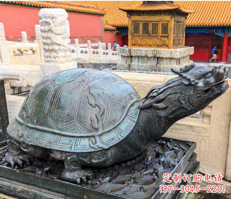 南阳北京故宫龙龟景观铜雕塑
