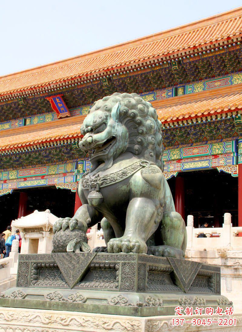 南阳北京青铜狮子雕塑 (3)