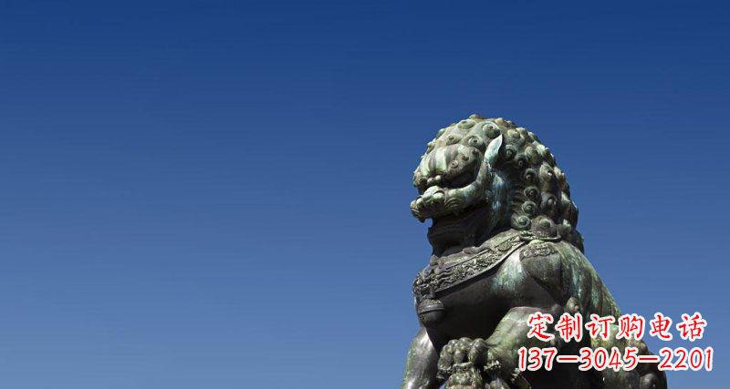 南阳北京青铜狮子雕塑 (2)