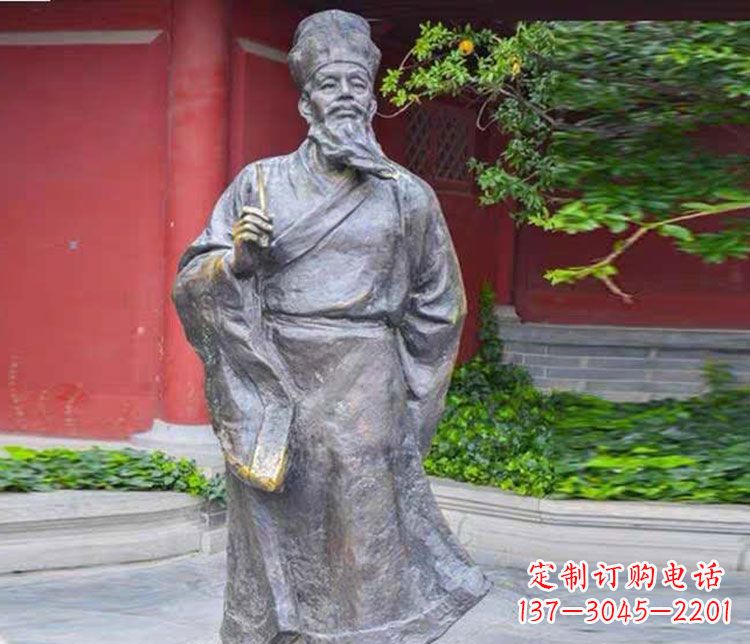 南阳北宋文学家苏轼铜雕