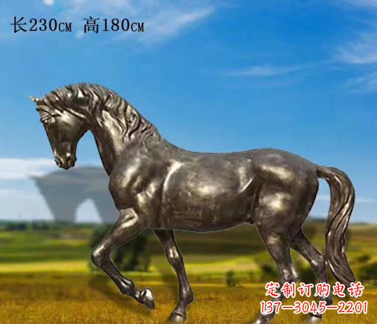 南阳奔马铜雕 (2)
