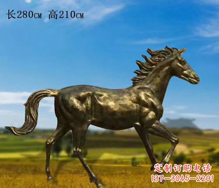 南阳奔马铜雕 (3)