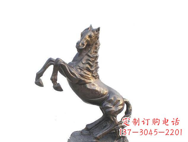 南阳奔腾的马玻璃钢仿铜动物雕塑