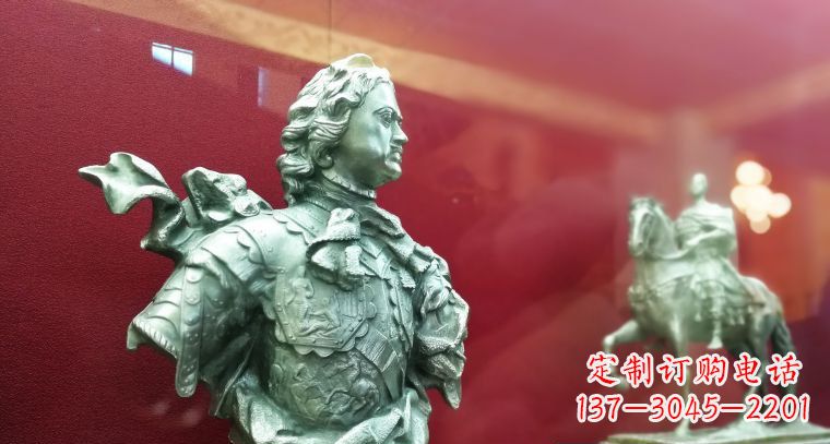 南阳彼得大帝半身像古代西方名人铜雕