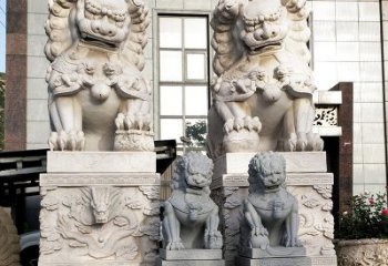 南阳石狮子雕塑——守护家园的看门神