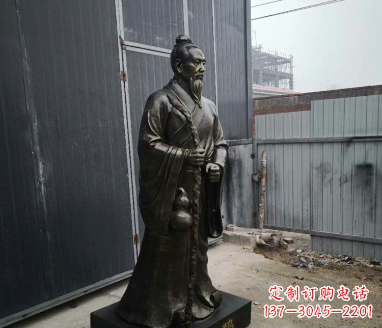 南阳扁鹊人物古代名医铜雕摆件