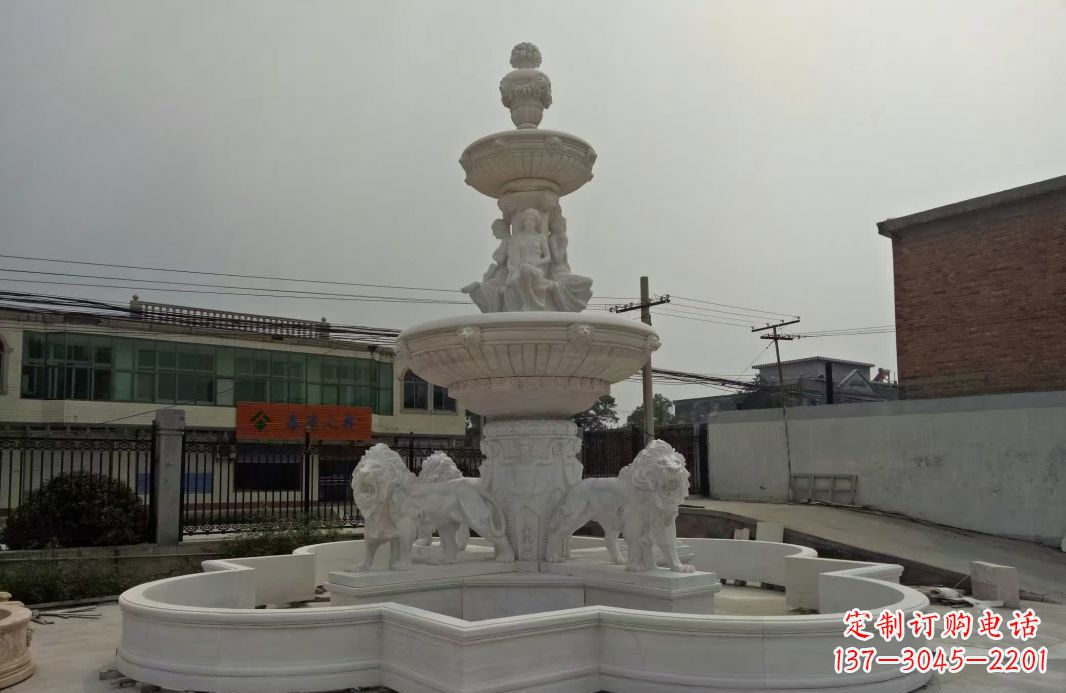 南阳别墅大型欧式喷泉石雕