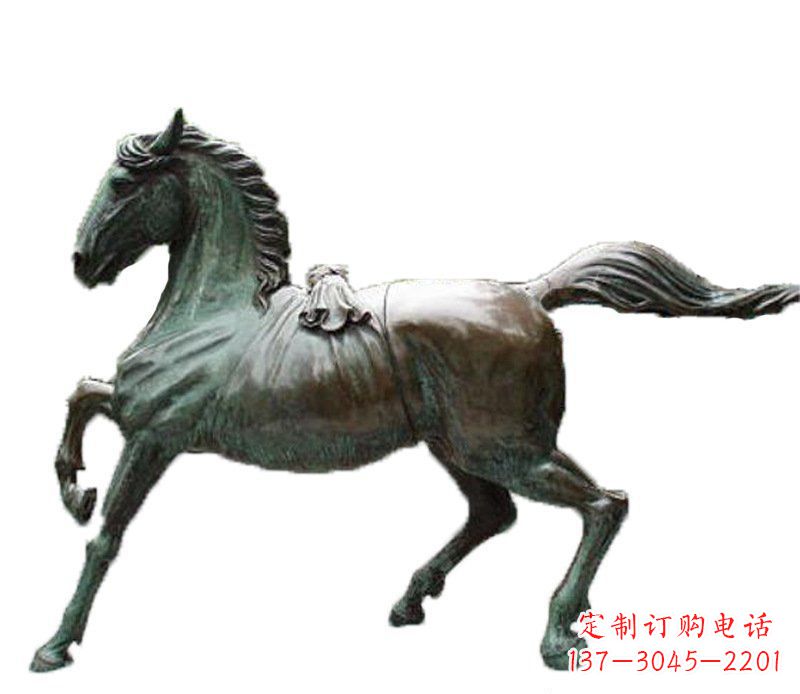 南阳别墅动物飞马铜雕摆件