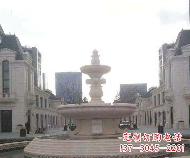 南阳别墅景观大理石喷泉石雕