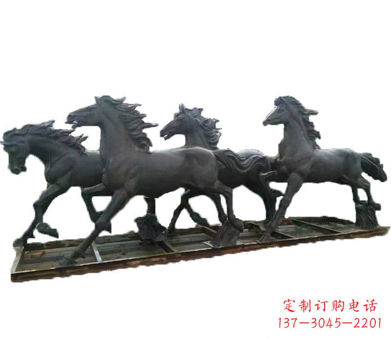 南阳别墅景观动物马铜雕塑 (2)
