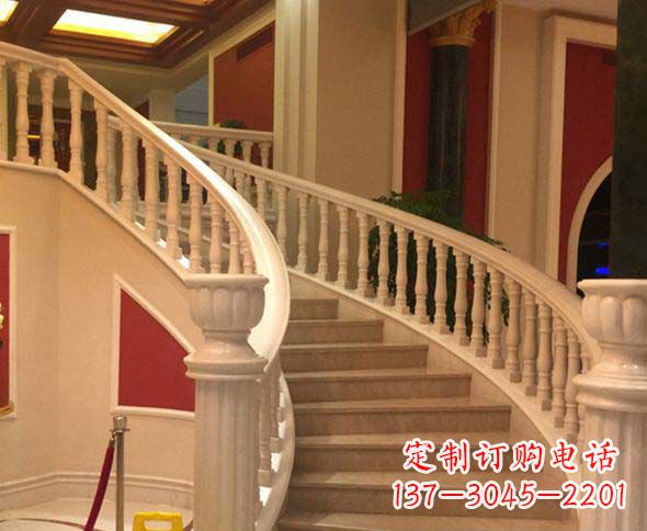 南阳别墅景观汉白玉石栏杆石雕