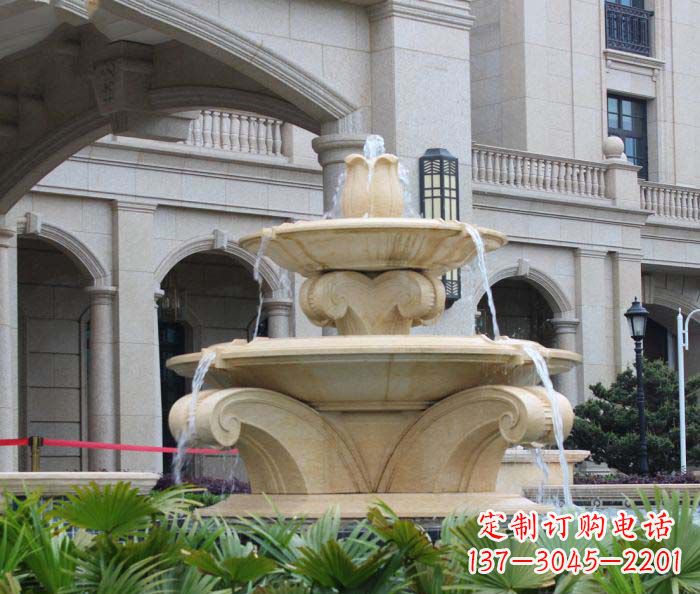 南阳别墅景观欧式喷泉石雕_1