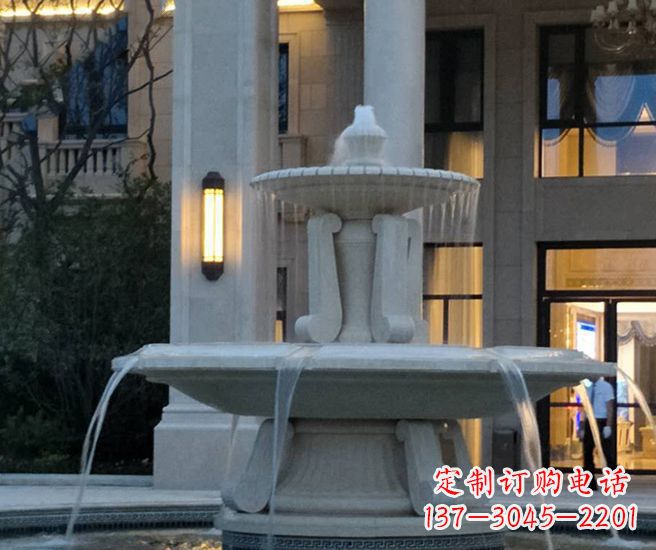 南阳别墅景观小区喷泉石雕