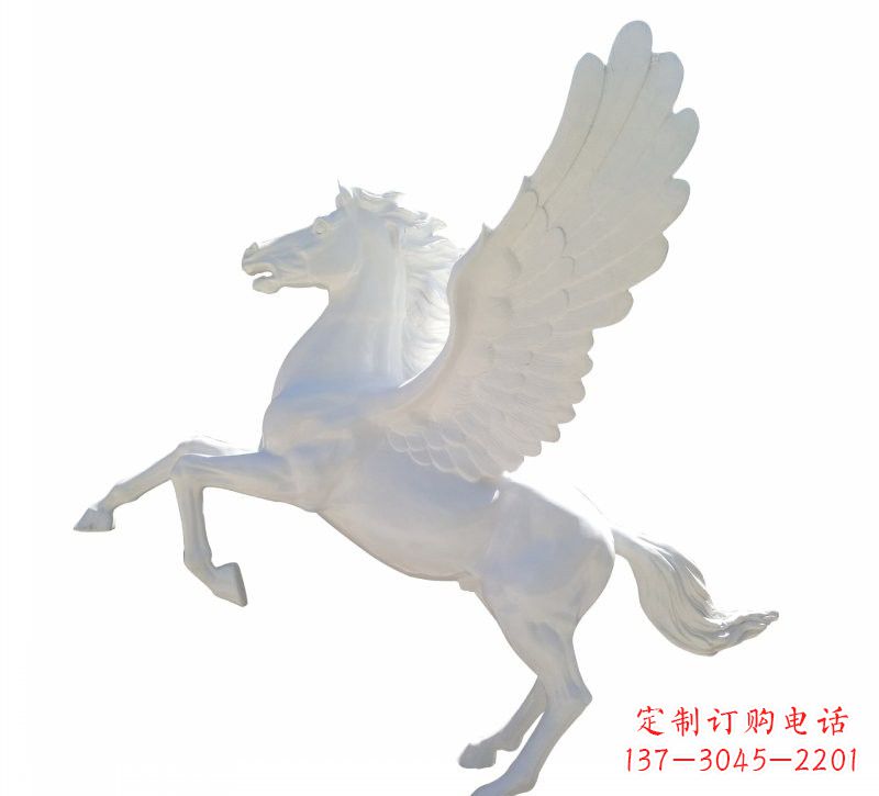 南阳玻璃钢白色飞马