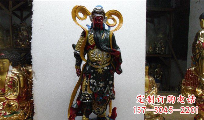 南阳关公玻璃钢彩绘刀
