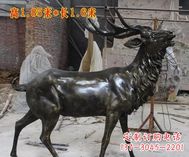南阳玻璃钢仿铜动物雕塑