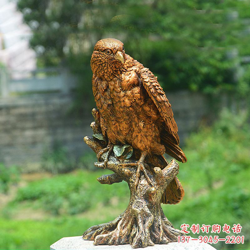 南阳玻璃钢仿铜仿真老鹰雕塑