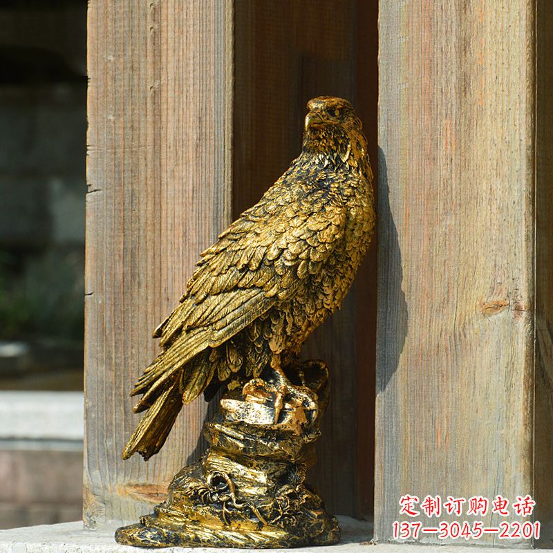 南阳玻璃钢仿铜老鹰雕塑