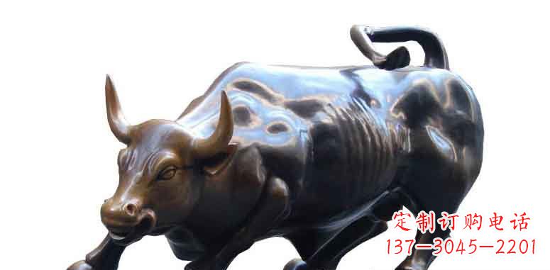 南阳玻璃钢仿铜牛公园动物雕塑雕刻艺术的精美绝伦