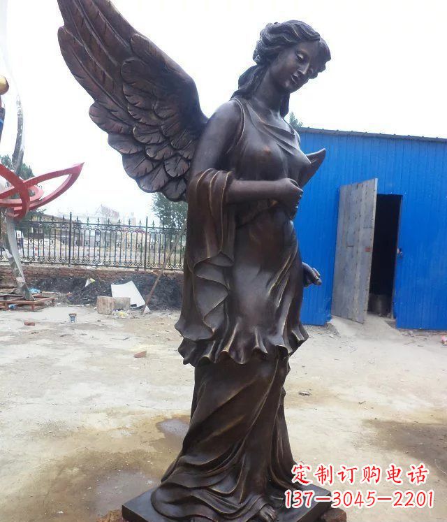 南阳玻璃钢仿铜欧式女人雕塑