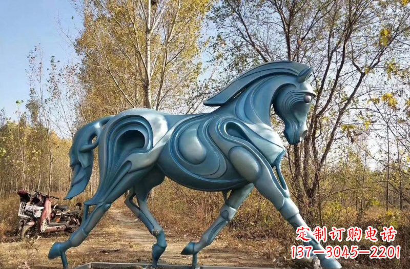 南阳玻璃钢仿铜青铜抽象奔马