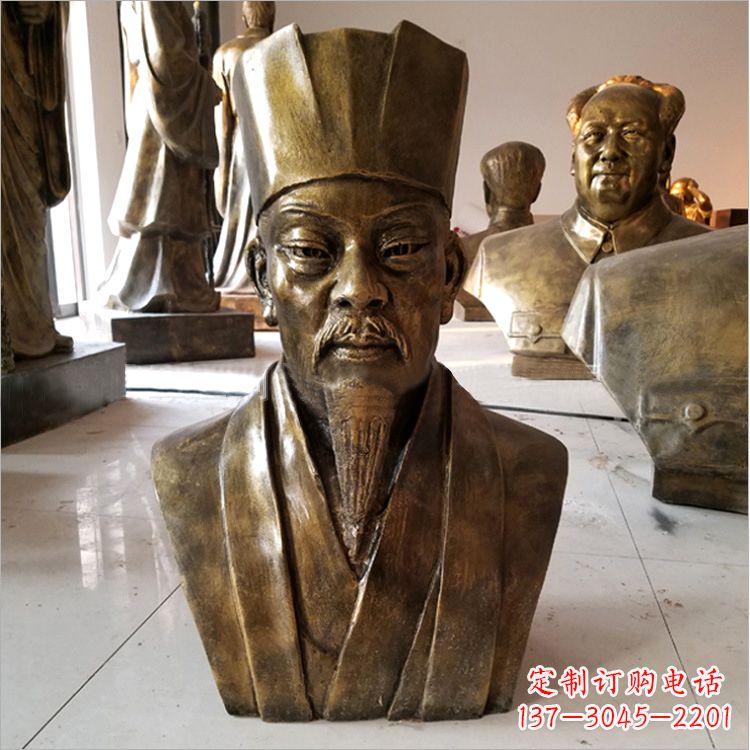 南阳玻璃钢苏轼头像雕塑