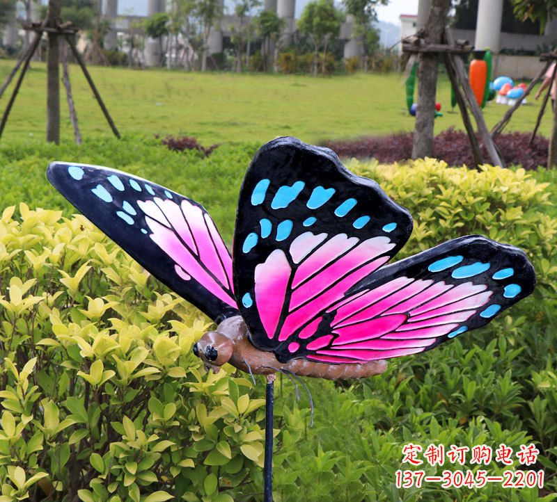 南阳玻璃钢蝴蝶雕塑