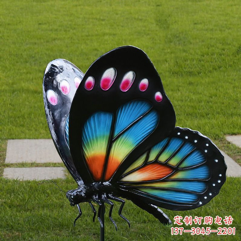 南阳玻璃钢仿真蝴蝶昆虫雕塑