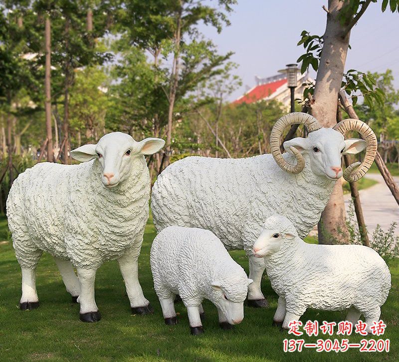 南阳玻璃钢仿真山羊