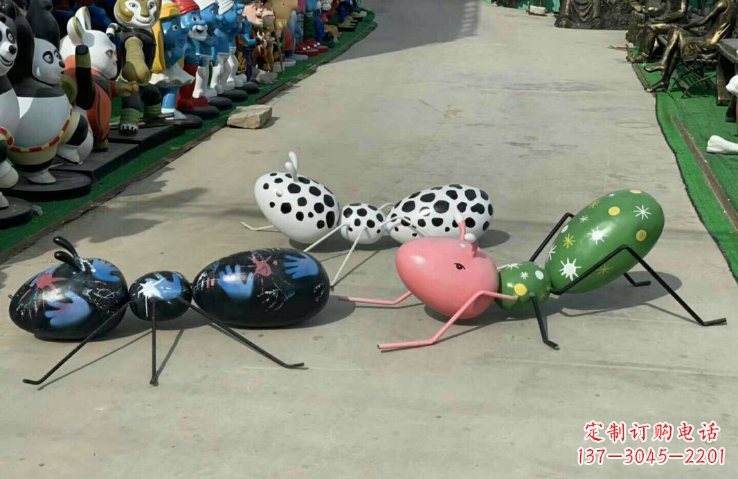南阳玻璃钢公园蚂蚁动物雕塑