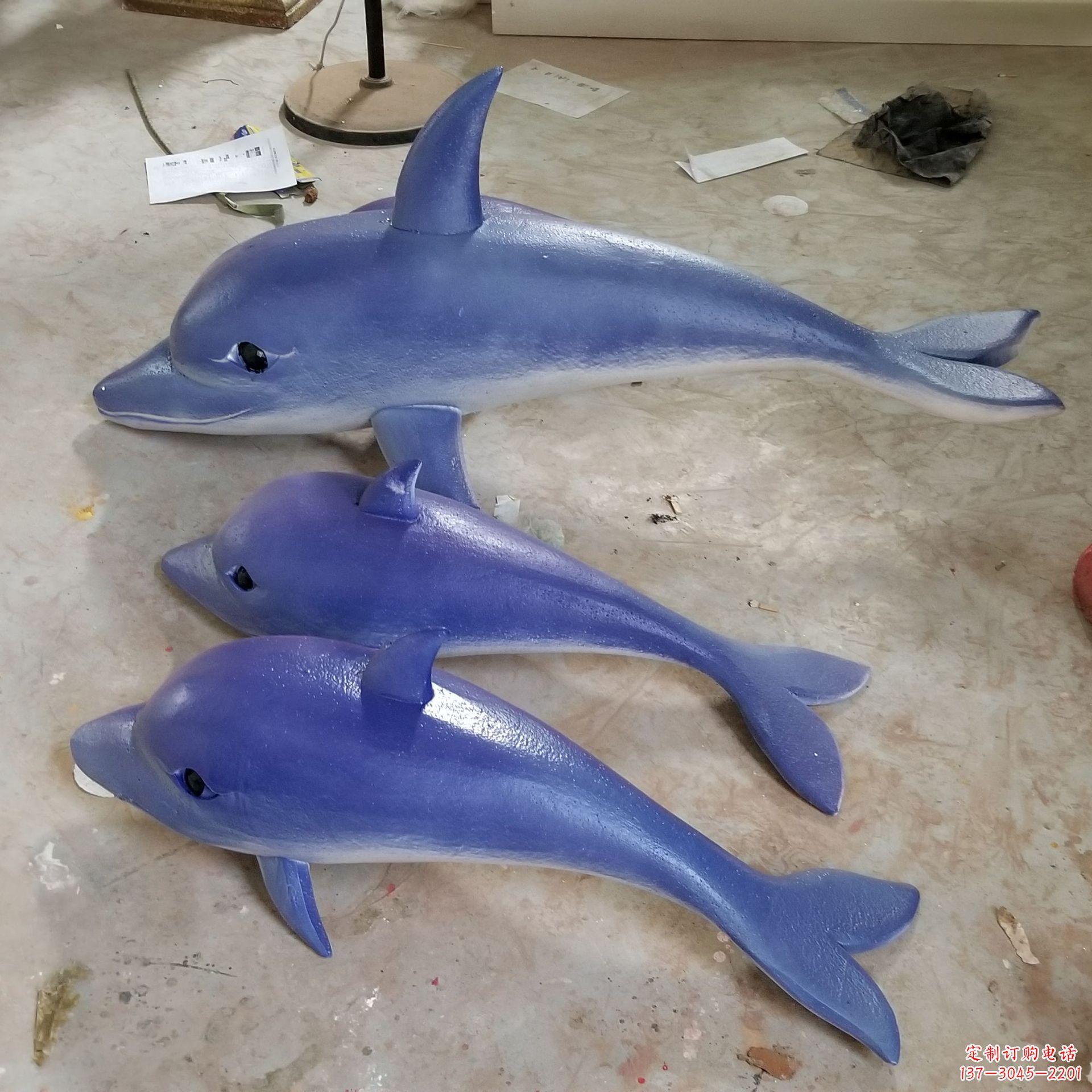 南阳玻璃钢海豚雕塑