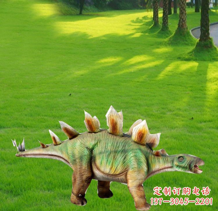 南阳玻璃钢棘背龙仿真恐龙雕塑