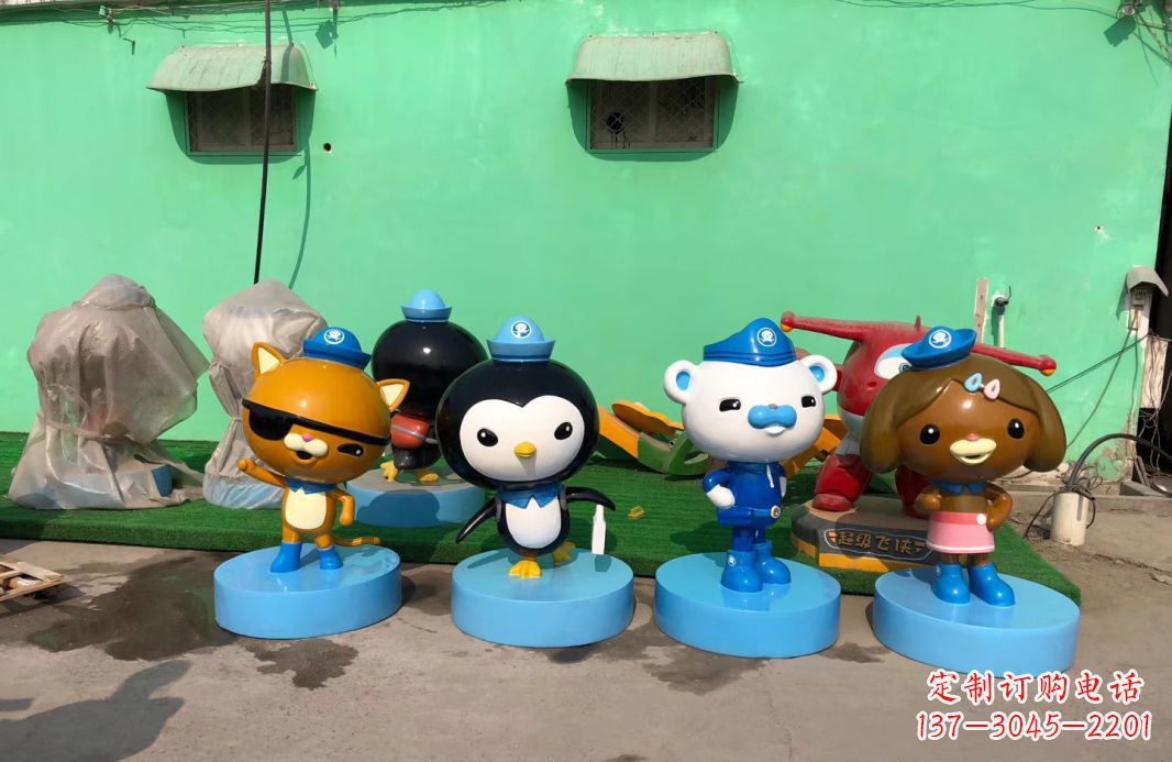 南阳玻璃钢卡通动物雕塑公园卡通雕塑
