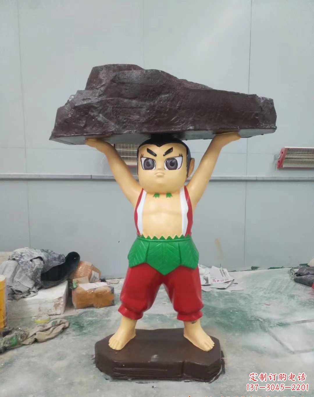 南阳玻璃钢卡通葫芦娃雕塑