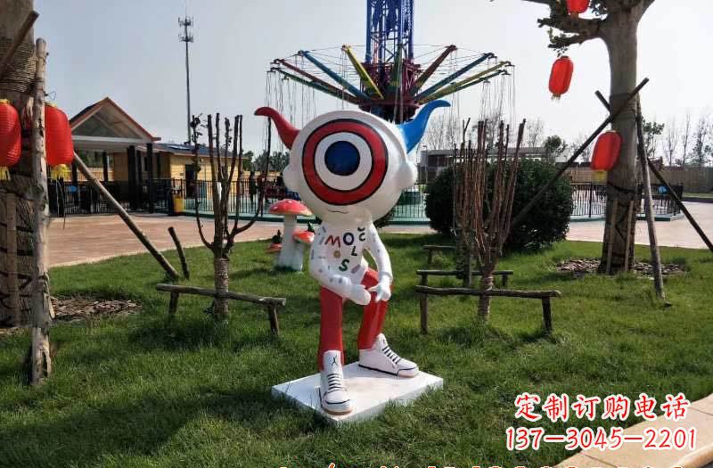 南阳玻璃钢卡通机器人雕塑