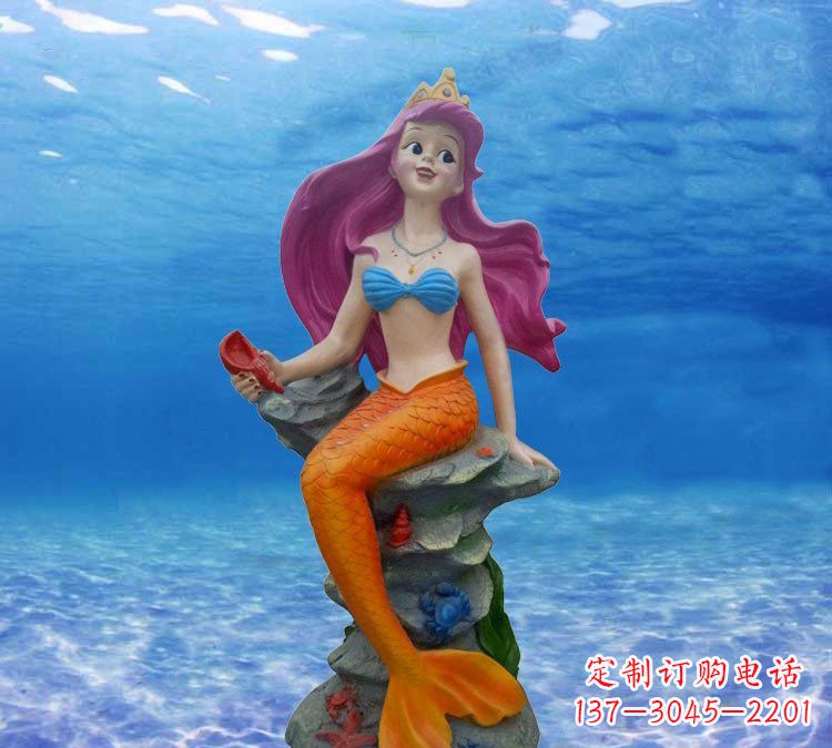 南阳玻璃钢卡通美人鱼