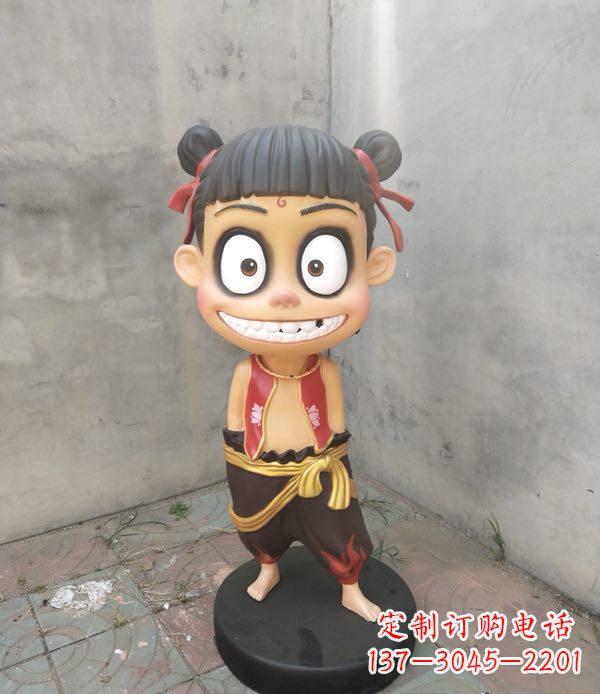 南阳玻璃钢卡通魔童哪吒